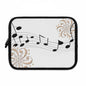 Musical Notes Laptop Sleeve | Perfect Gift for Music Lovers, Stylish Tech Accessory, Holiday Gift, Decor for Home Office, Music-Themed