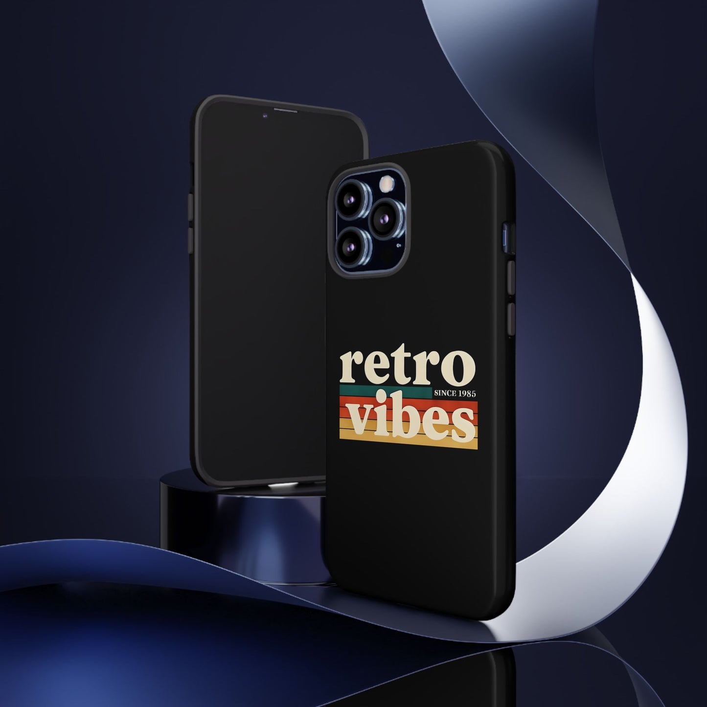 Retro Vibes Phone Case, Tough Phone Cover, Vintage Style Case, Gift for Music Lovers, Retro Aesthetic Accessory