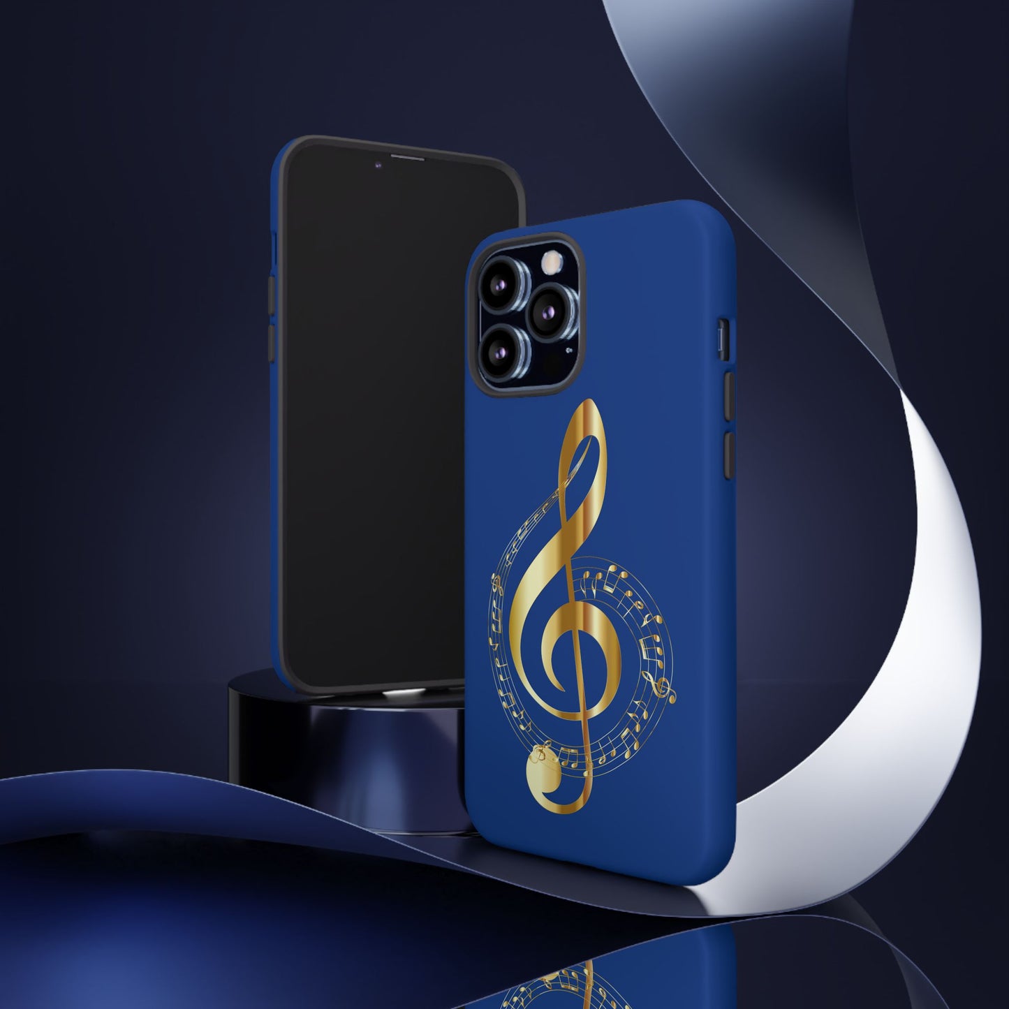 Tough Cases Blue and Gold Musical Note