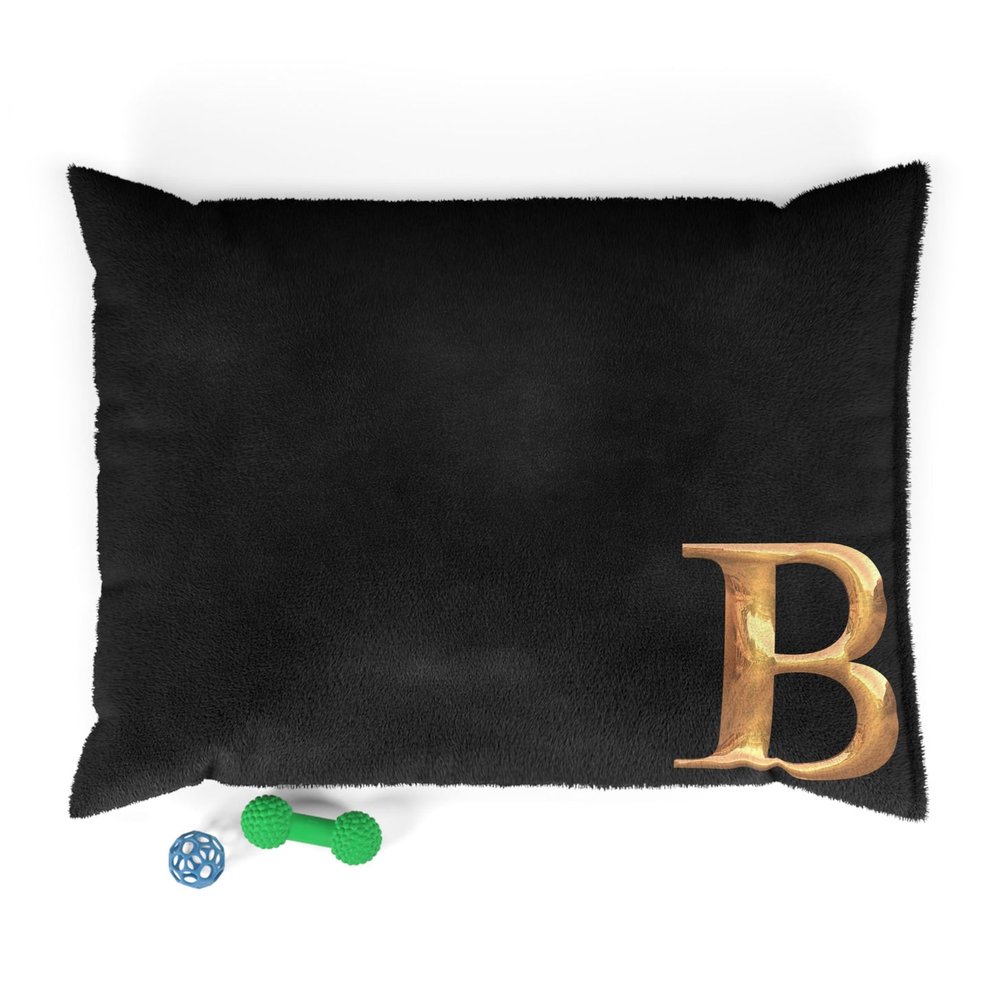 Personalized Pet Bed with Gold Letter Design, Cozy Dog Bed, Custom Cat Bed, Comfy Pet Mattress, Pet Gift for Dog Lovers