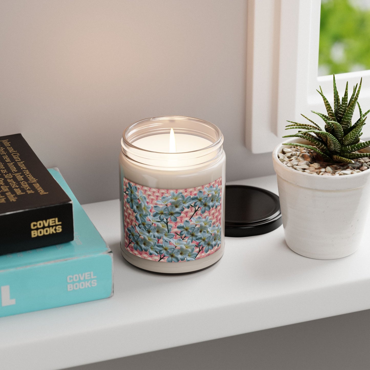 Floral Serenity Scented Soy Candle, Relaxing Home Décor, Gift for Her, Aromatherapy, Floral Candle, Cozy Vibes
