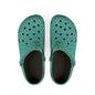 Aqua Tile Pattern EVA Clogs — Lightweight Casual Slip-On Shoes