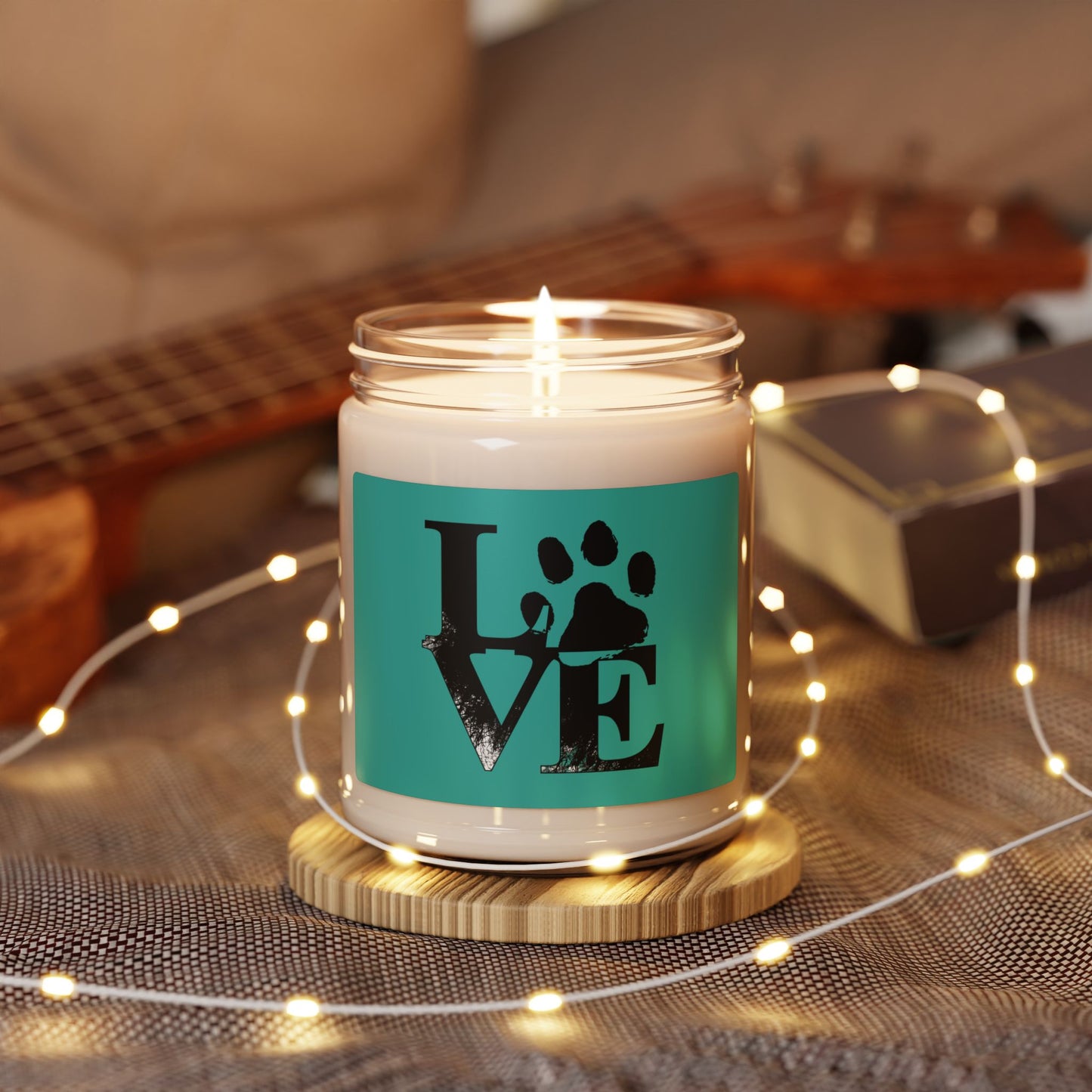 Paw Print Scented Soy Candle - Perfect for Pet Lovers, Home Decor, Gifts, Aromatherapy, Dog & Cat Owners