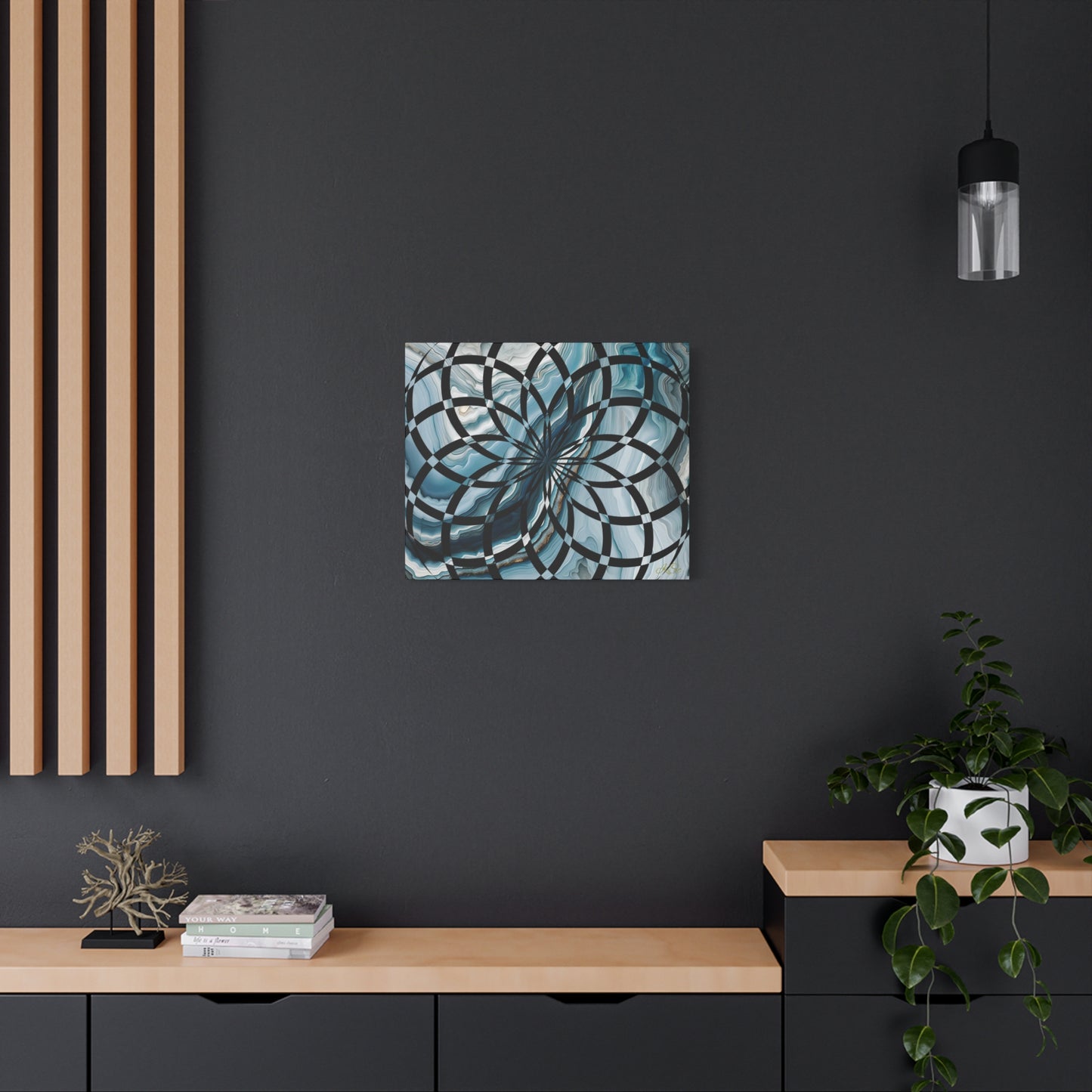 Abstract Geometric Art Canvas Print, Modern Wall