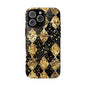 Elegant Gold & Black Phone Case for Tough Protection
