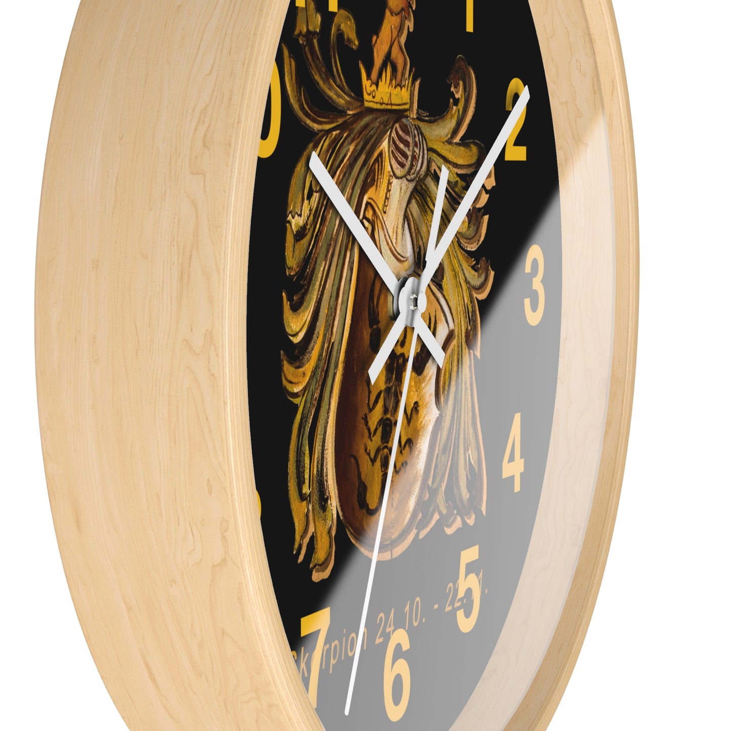 Zodiac Scorpio Wall Clock, Astrological Decor, Scorpio Birthday Gift