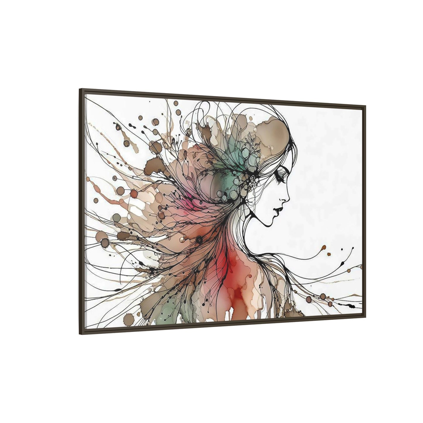 Matte Canvas, Framed (Multi-color) - Girl Whispers