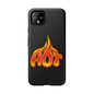 Stylish Phone Case, Hot Flames Design, Gift for Teens, Trendy Accessory, Protective Cover, Unique Phone Case