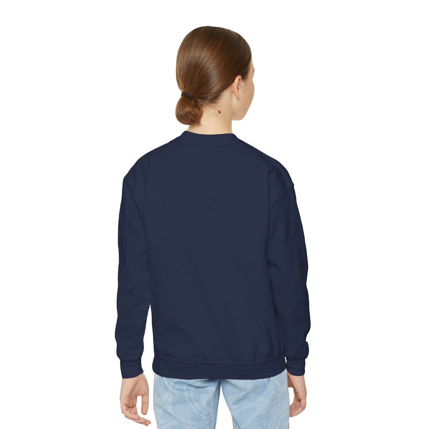 Cool Tiger Youth Crewneck Sweatshirt, Cute Animal Apparel, Teen Style, Gift for Kids, Casual Wear