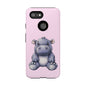 Cute Hippo Phone Case - Tough Cases, Animal Phone Cover, Kawaii Accessories, Gifts for Kids, Unique Tech Gear