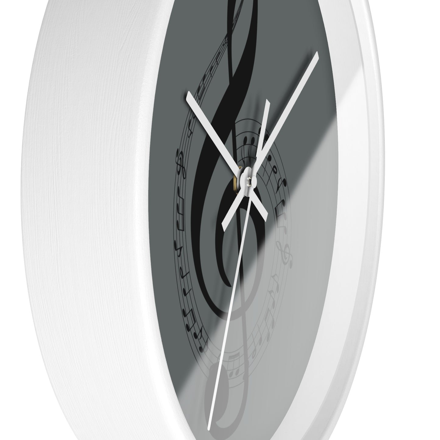 Musical Notes Wall Clock - Elegant Home Decor for Music Lovers