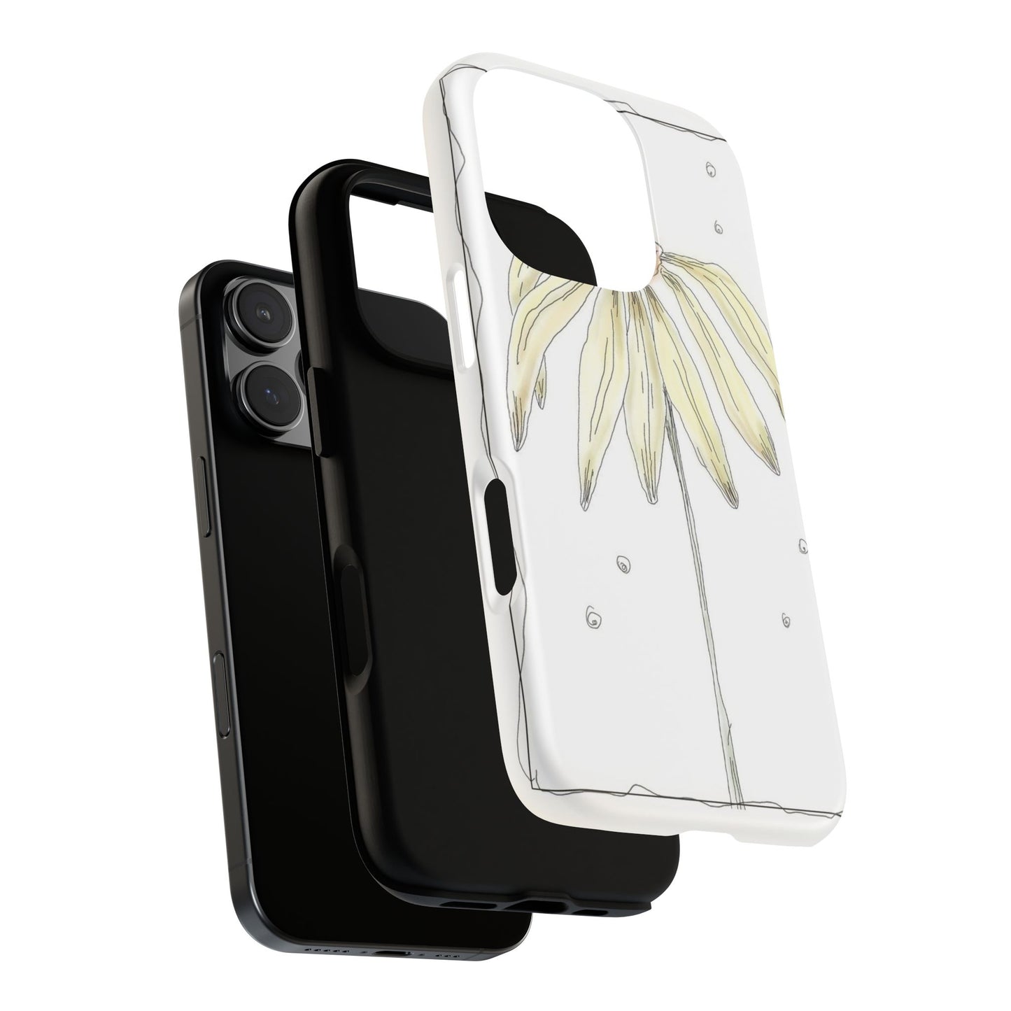 Flower Phone Case with Delicate Design, Tough Phone Cover, Nature Lover Gift, Floral Tech Accessory, Stylish Phone Protection