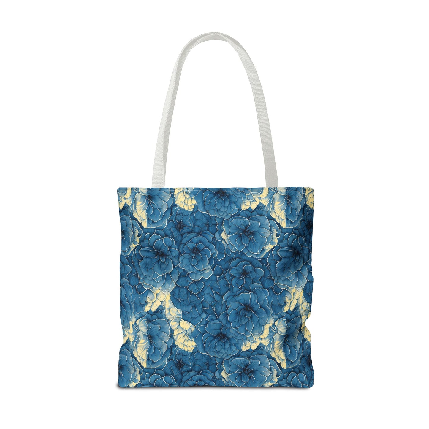 Floral Blue Peony Tote