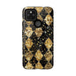 Elegant Gold & Black Phone Case for Tough Protection