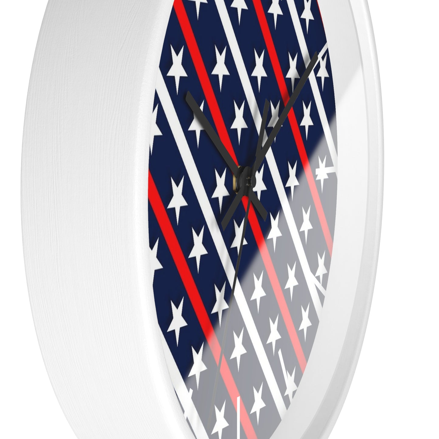 Wall Clock Red white and blue