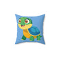 Turtle Plush Pillow, Kids Room Decor, Fun Turtle Cushion, Playful Animal Pillow,