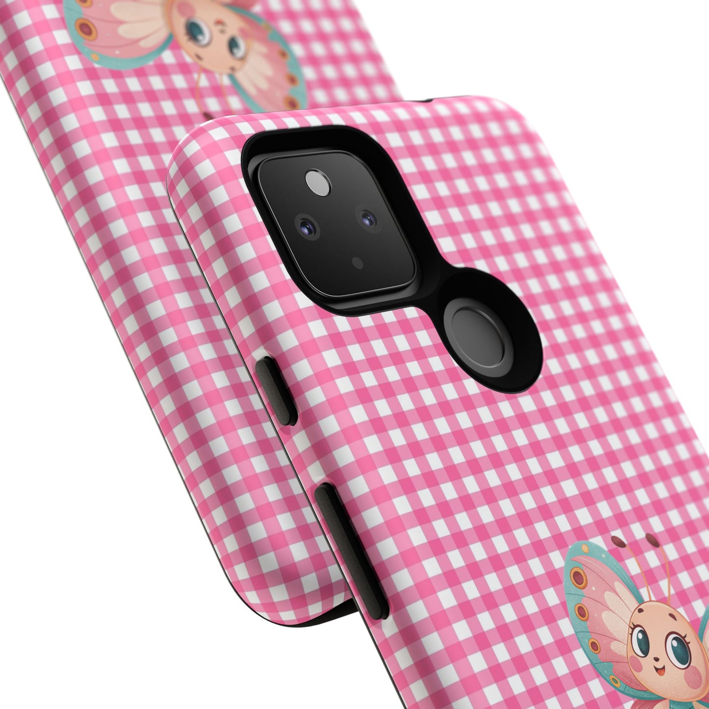 Cute Butterfly Phone Case, Tough Cases, Floral Phone Accessory, Gift for Her, Spring Fashion, Kids' Birthday Present, Pastel Aesthetic