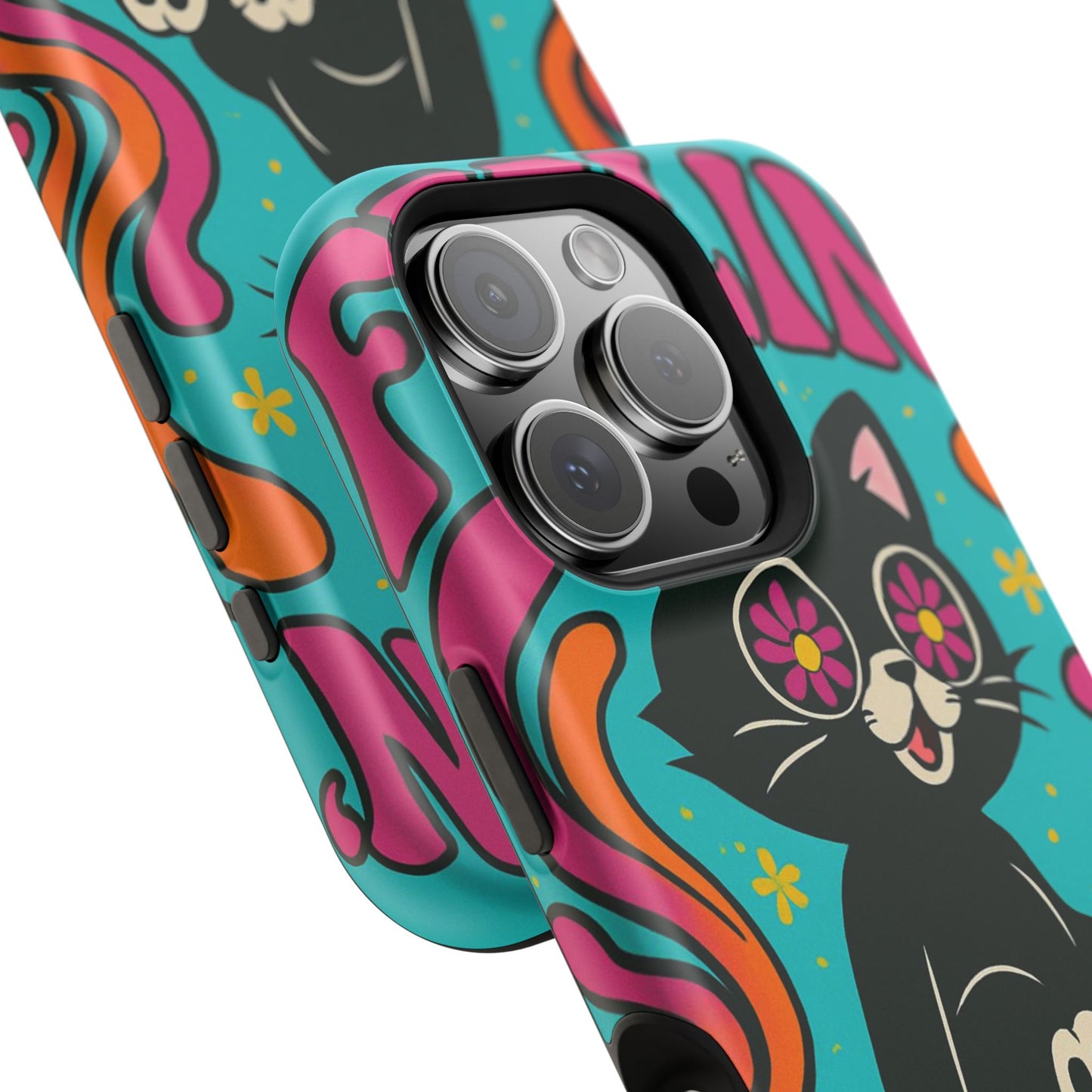 Groovy Cat Magnetic Impact-Resistant Phone Case