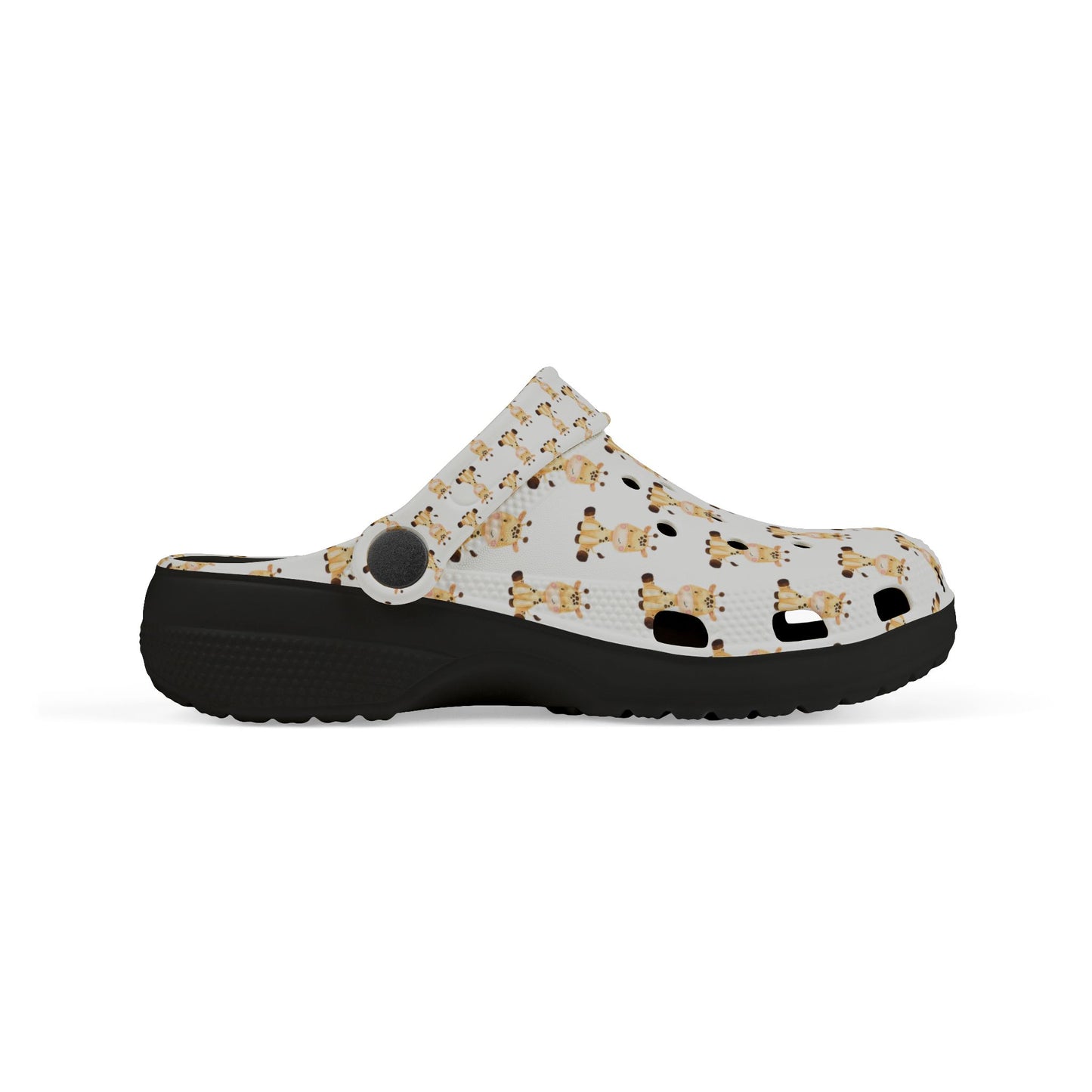 Kids Giraffe Print EVA Foam Clogs — Cute Animal Slip-On Sandals for Toddlers & Little Kids