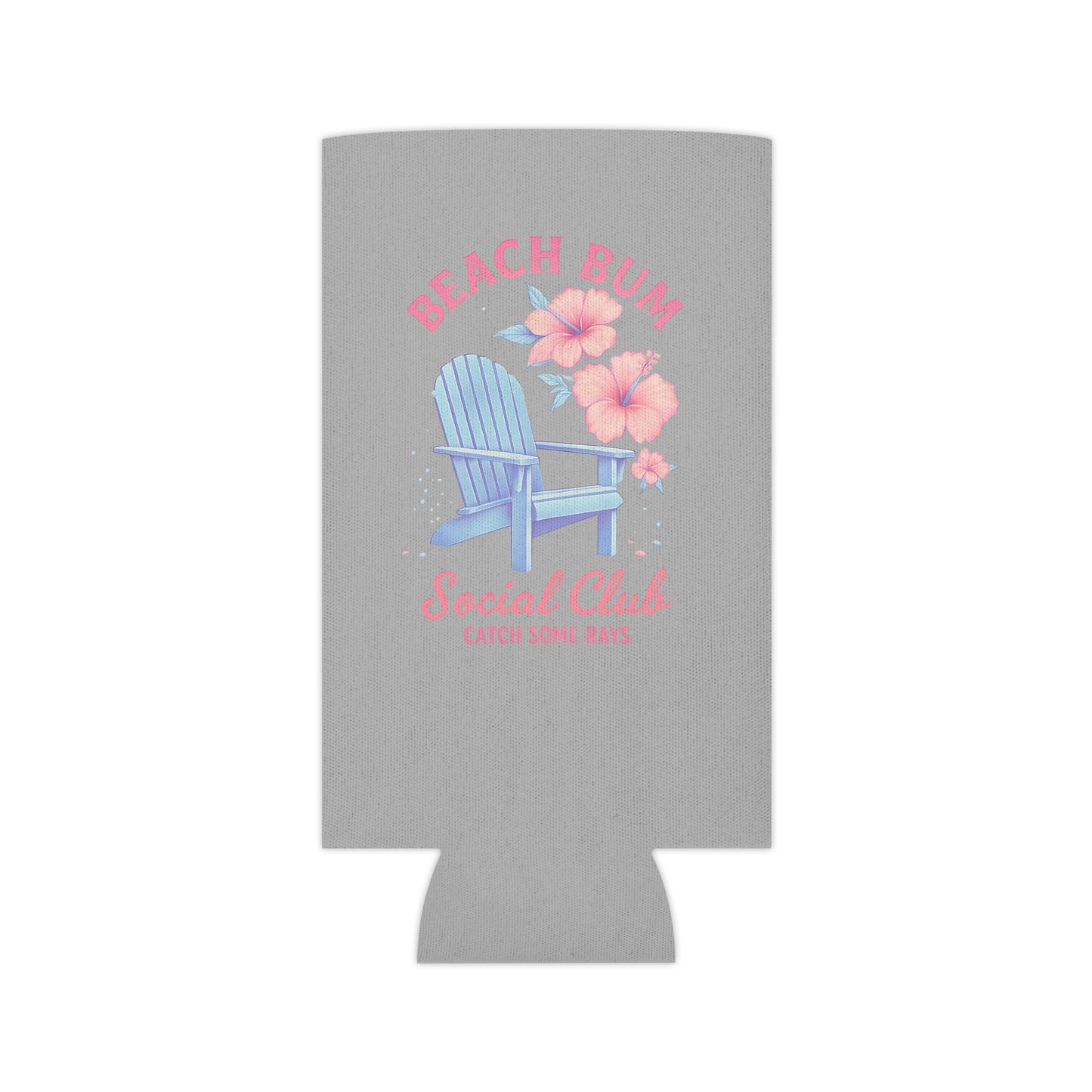 Beach Bum Can Cooler - Summer Vibes, Social Gatherings, Pool Parties, Beach Days, Gift for Friends