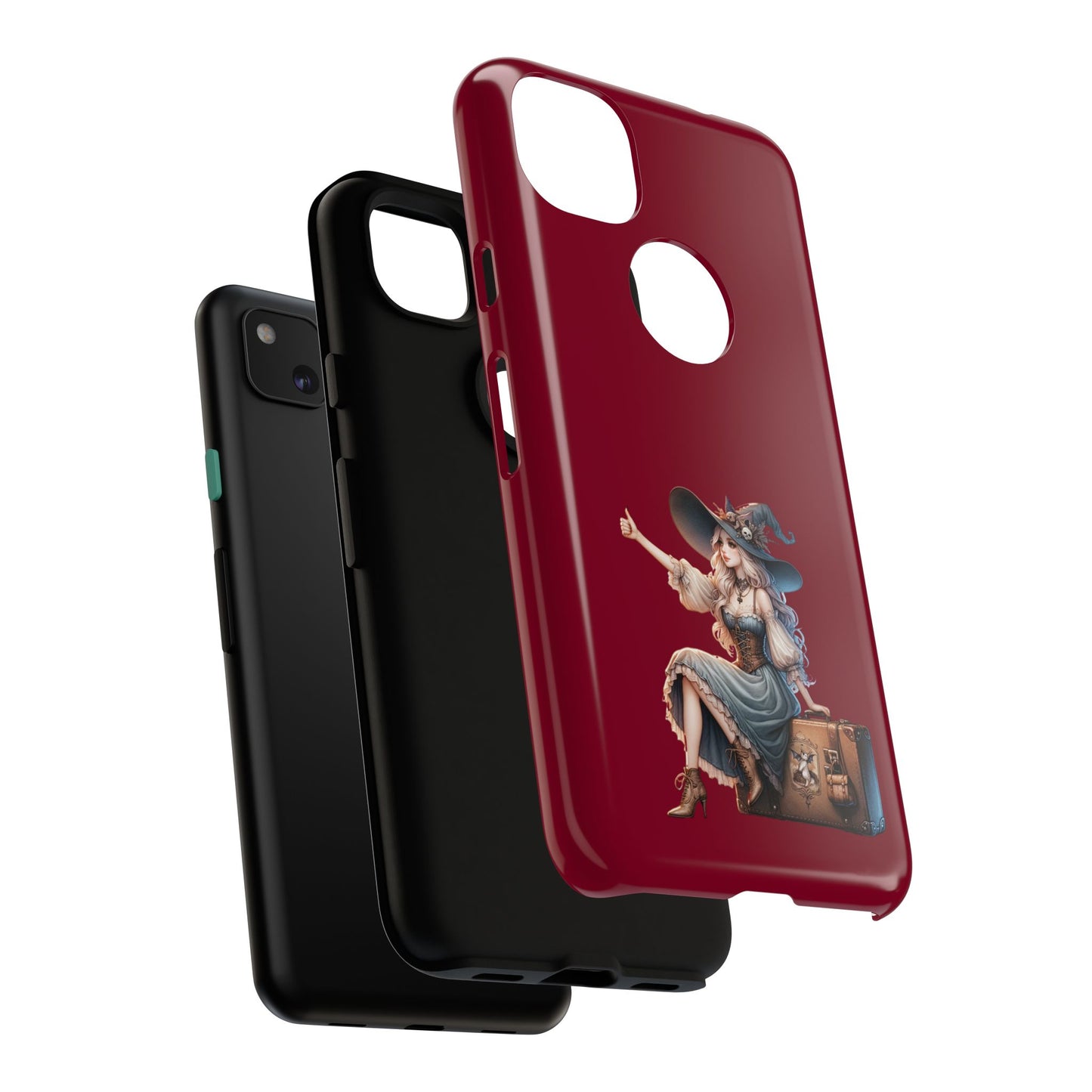 Witchy Phone Case - Magical, Durable - Halloween Gift, Cosplay Accessory, Cute Witch Design
