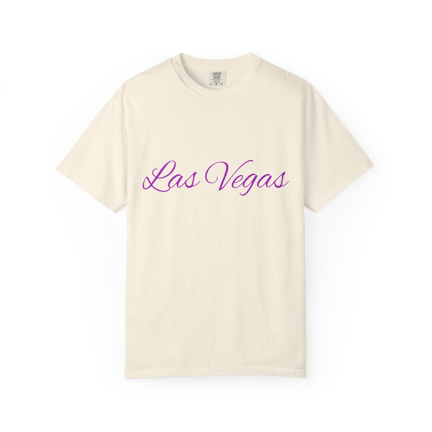 Las Vegas Floral Unisex Garment-Dyed T-Shirt | Vacation Tee, Travel Shirt, Summer Outfit, Gift for Travelers, Retro Las Vegas Design