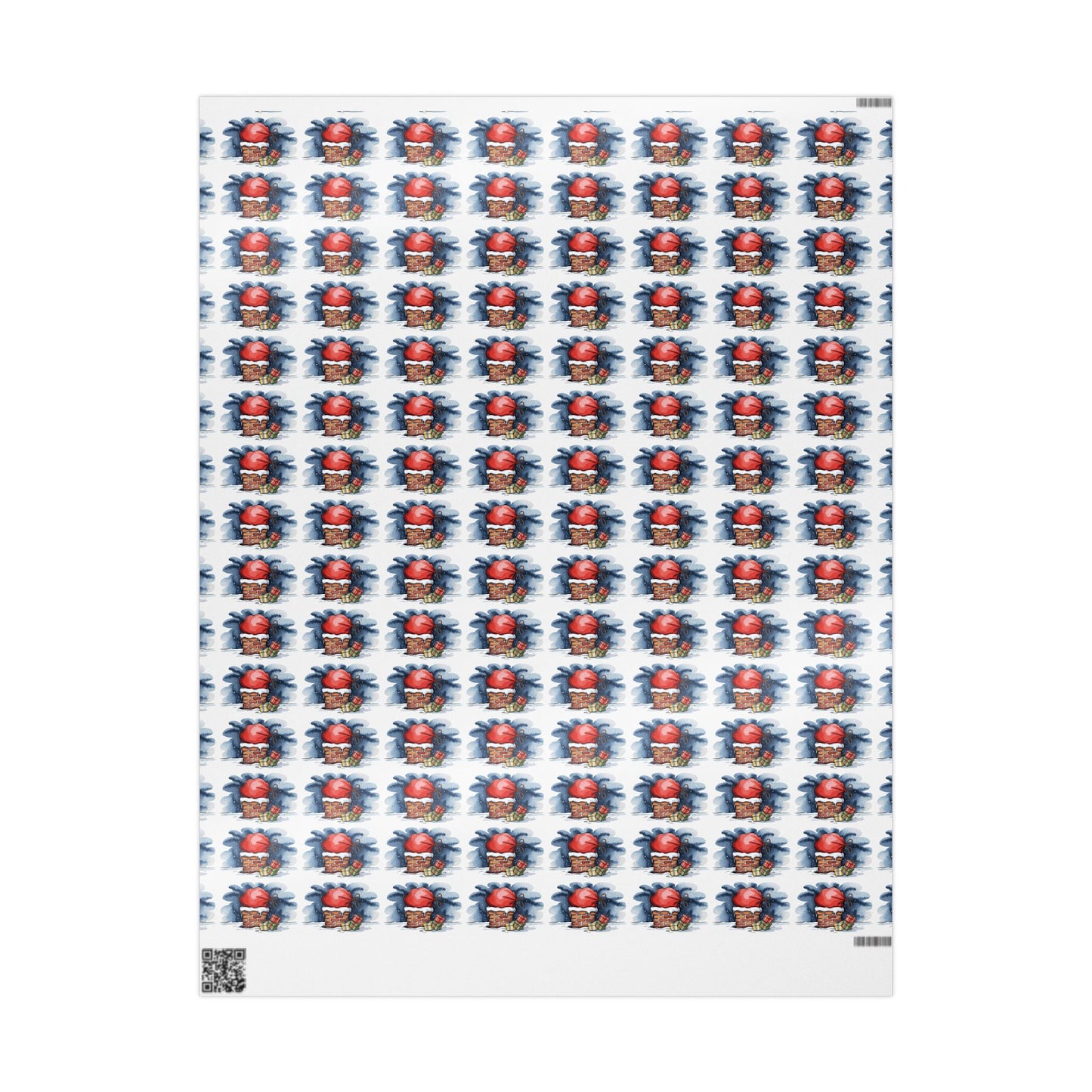 Wrapping Paper - Cute Cartoon Heart and Gift Pattern, Valentine’s Day & Birthday Gift Wrap