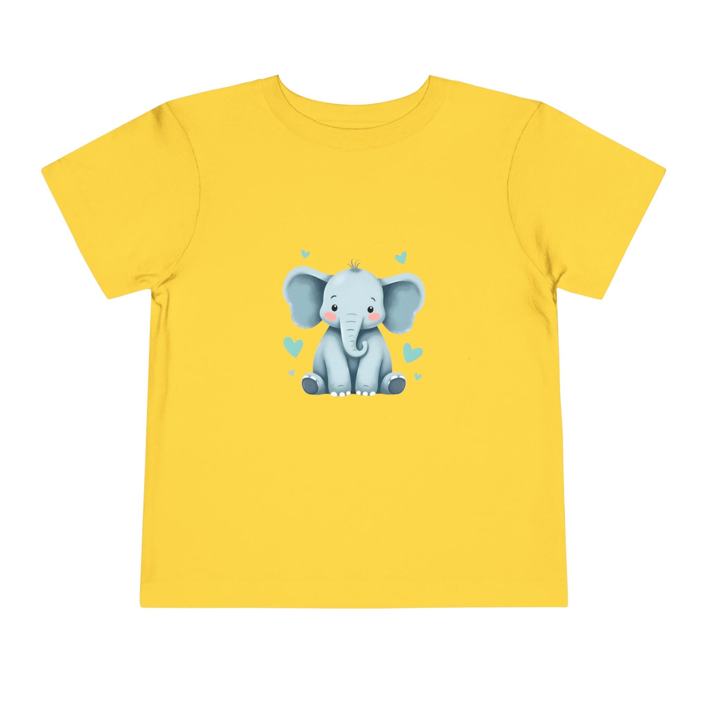 Adorable Elephant Toddler Tee, Kids Short Sleeve Shirt, Cute Baby Clothes, Elephant Lover Gift, Birthday Outfit