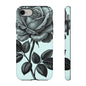 Elegant Floral Phone Case, Tough Cases for iPhones, Black Rose Design, Gift for Her, Stylish Phone Cover, Birthday Gifts