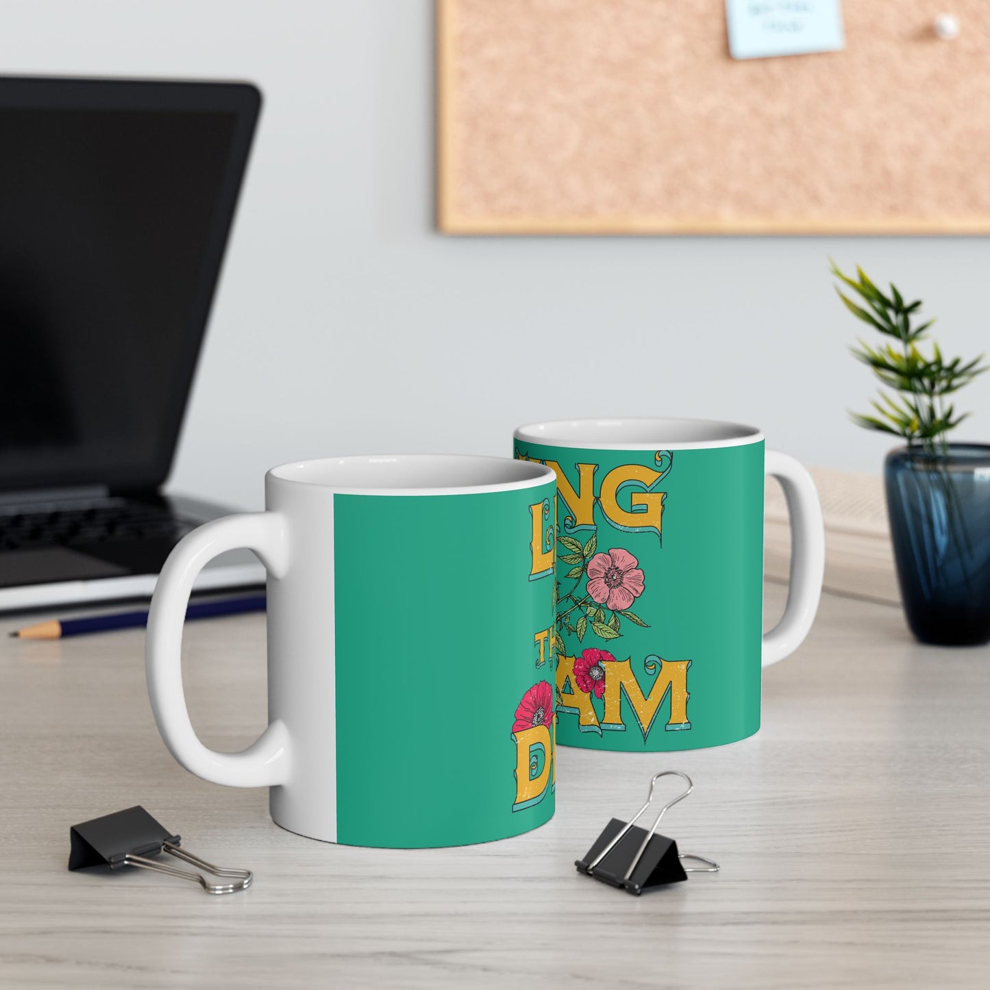 Living the Dream Ceramic Mug - Cozy Coffee Cup for Dreamers, Inspirational Gift, Tea Lover's Delight, Motivational Drinkware, Home & [...]