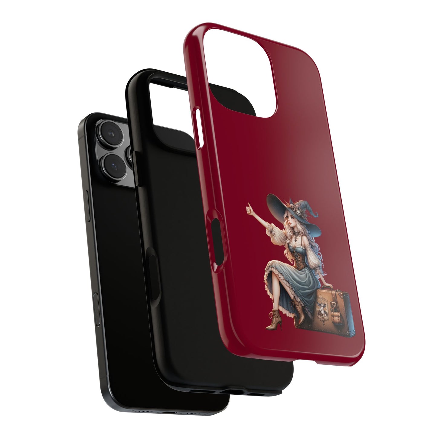 Witchy Phone Case - Magical, Durable - Halloween Gift, Cosplay Accessory, Cute Witch Design