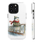 Snowman Phone Case – Winter Holiday Gift, Cute Snowman Design, Winter Accessories, Protective Phone Case, Unique Christmas Present