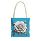 Elegant Floral Tote Bag with Roses, Chic Reusable Grocery Bag, Perfect Gift for Her, Stylish Handbag, Everyday Essentials