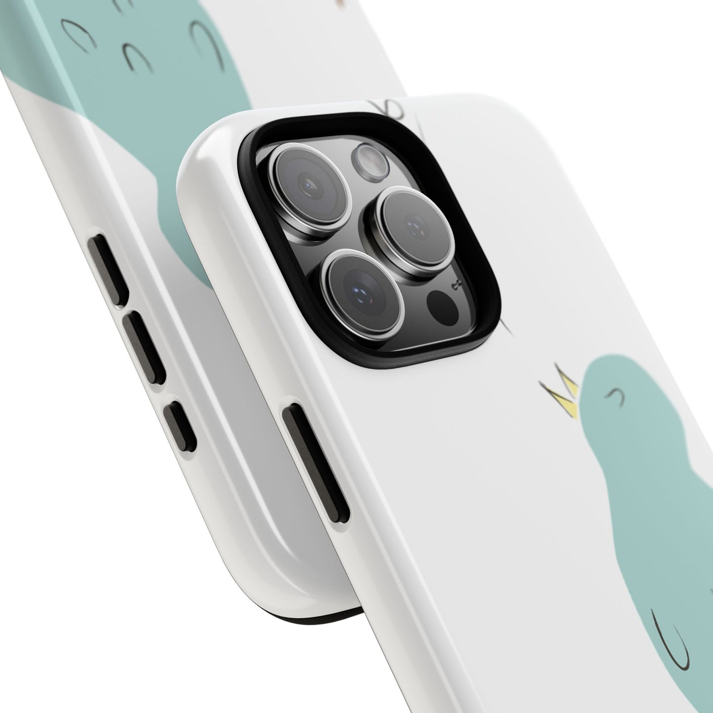 Birdsong Phone Case — Cute Blue Bird on Branch Protective Case
