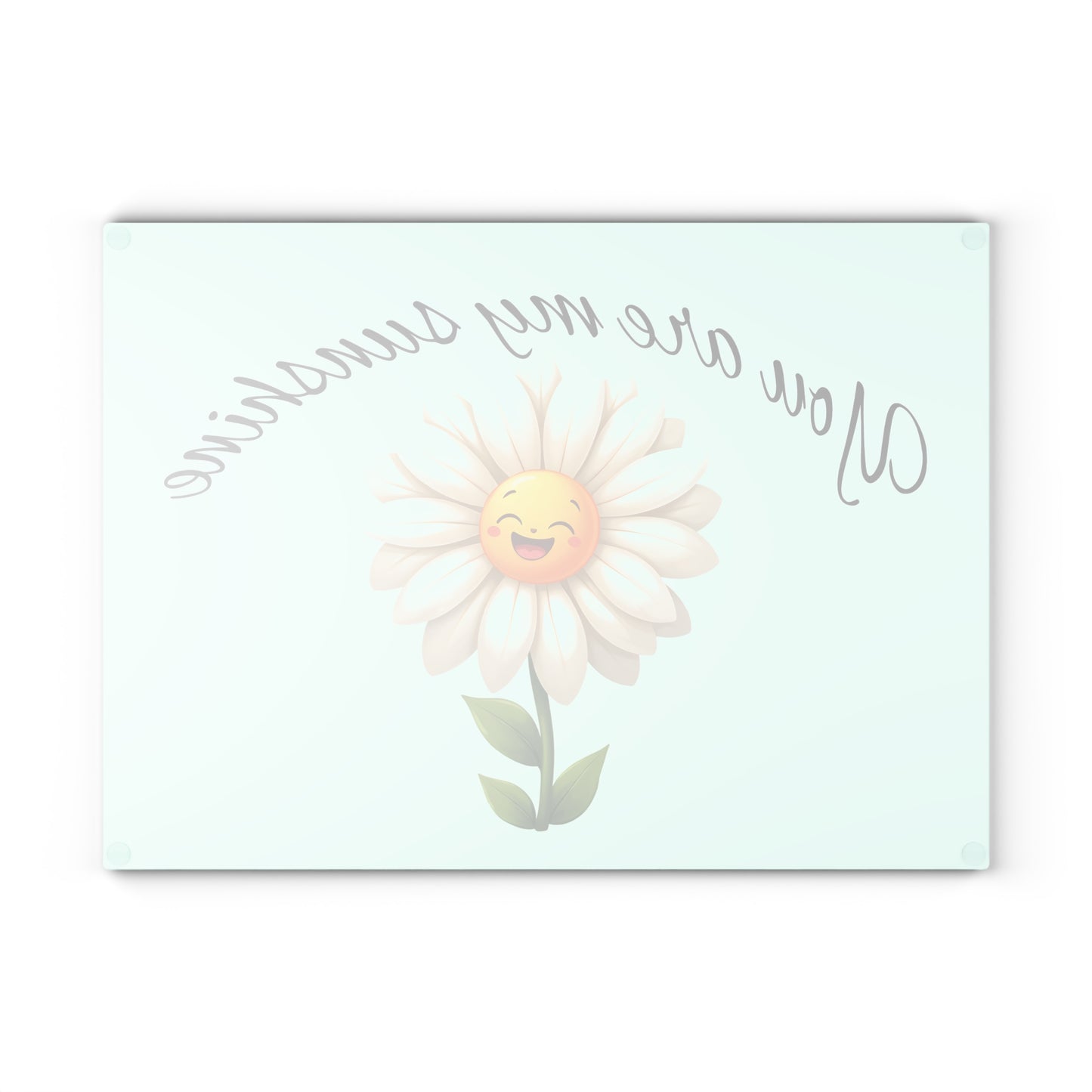 Cheerful Glass Cutting Board – You Are My Sunshine