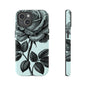 Elegant Floral Phone Case, Tough Cases for iPhones, Black Rose Design, Gift for Her, Stylish Phone Cover, Birthday Gifts