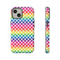 Rainbow Dot Phone Case, Colorful Phone Cover, Fun Phone Accessory, Gift for Friends, Trendy Mobile Case