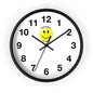 Cheerful Wall Clock with Smiley Face - Don't Worry Be Happy - Home Decor, Gift for Friends, Motivational Decor, Office Wall Art