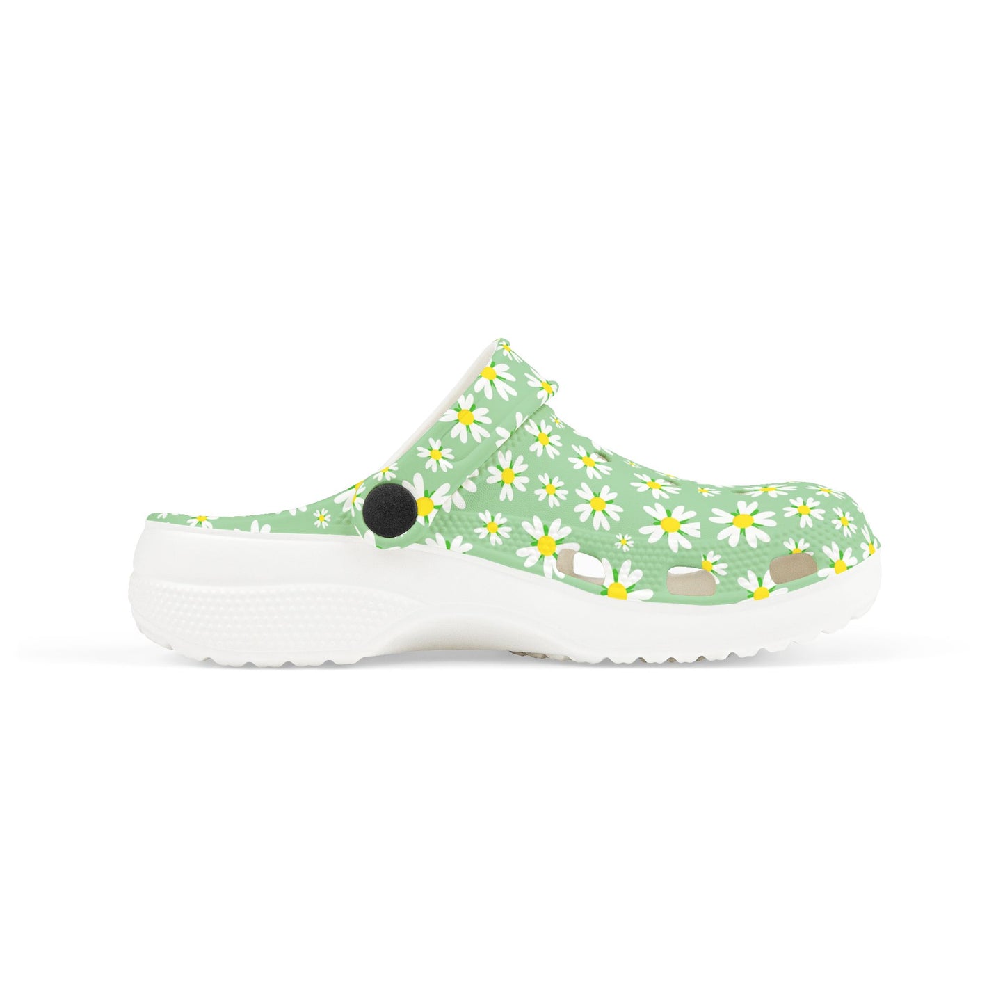Kids' Floral Print EVA Clogs - Comfortable Garden Shoes, Summer Footwear, Playtime Slippers, Flowers Design, Spring Fashion