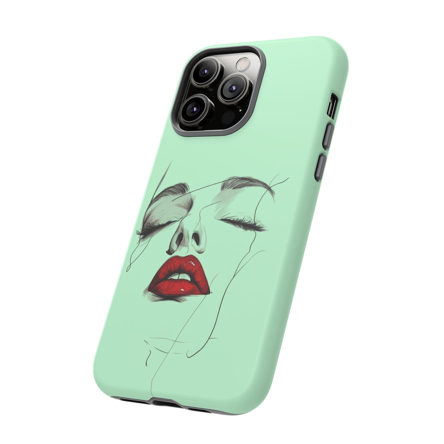 Stylish Phone Case, Artistic Phone Cover, Trendy Tech Accessory, Unique Cell Phone Protector, Gift for Her, Modern Aesthetic
