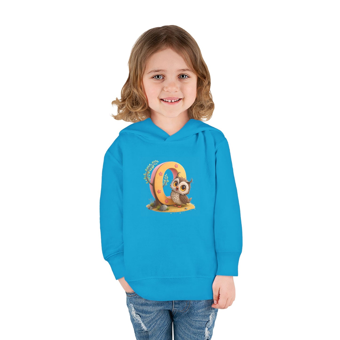 Adorable Toddler Owl Pullover Fleece Hoodie, Cute Kids Hoodie, Owl Design, Cozy Toddler Apparel, Perfect for Gifts and Playtime