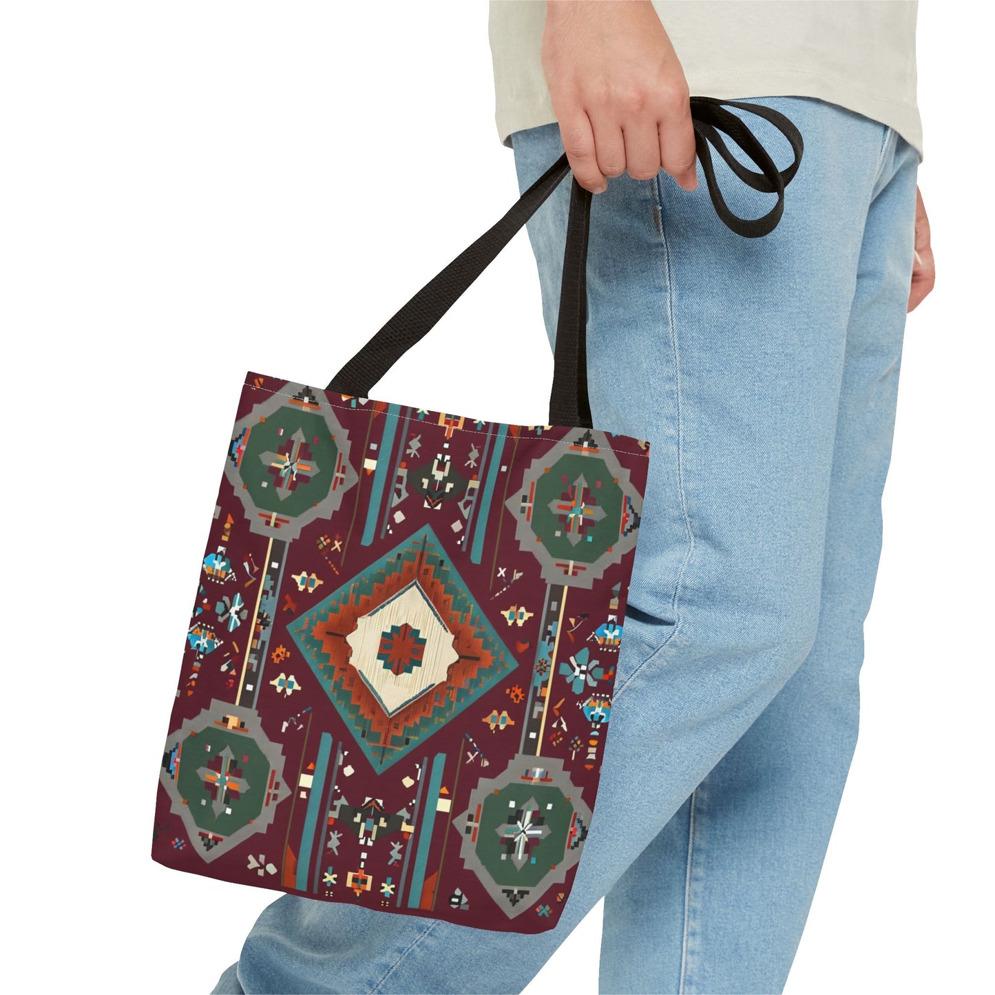 Bohemian Tote Bag, Stylish Reusable Shopping Bag