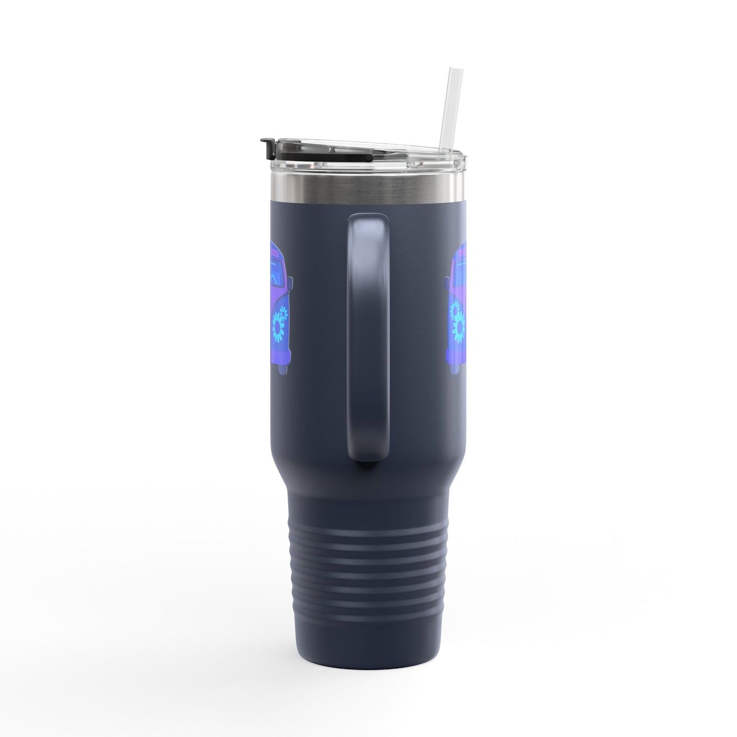 Peaceful Vibes Insulated Travel Mug | 40oz Cooler, Eco-Friendly Drinkware, Unique Gift for Travelers, Road Trip Essential, Custom Cup