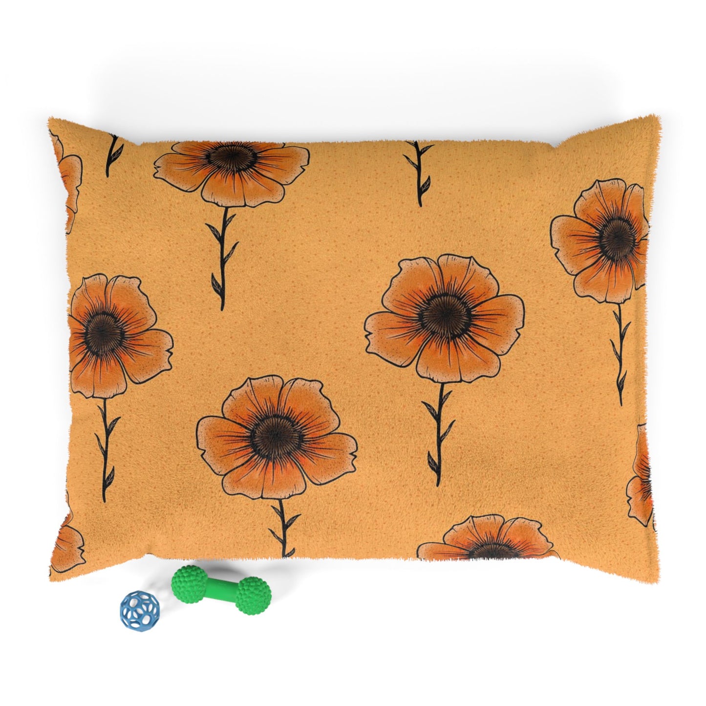 Warm Floral Pet Bed for Cozy Days, Dog Bed, Cat Bed, Housewarming Gift, Decorative Pet Decor, Pet Comfort, Spring Vibes