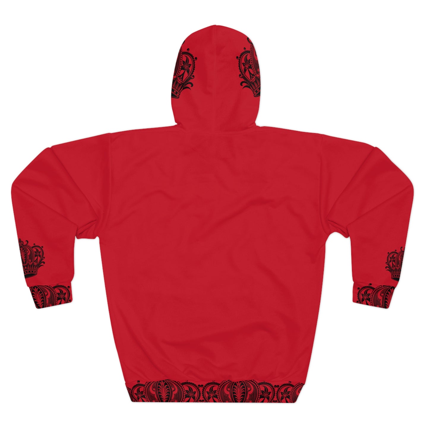Crown Patterned Unisex Pullover Hoodie, Royal Style Hoodie, Cozy Sweatshirt for Men and Women, Gift for Pride, Festivals, and Events