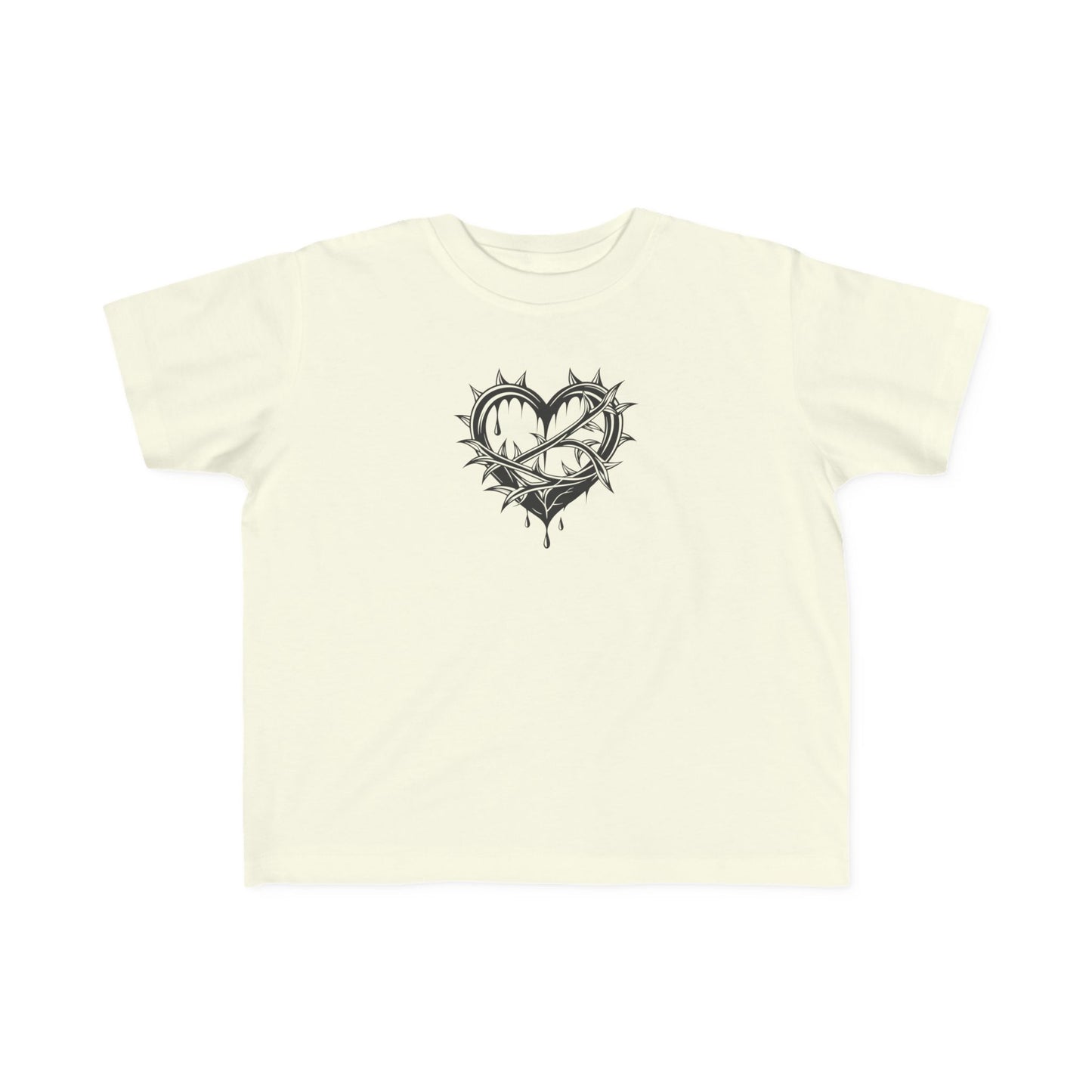 Toddler's Heart & Thorn Tee, Cute Kids T-Shirt, Children's Graphic Shirt, Gift for Toddlers, Cool Summer Outfit