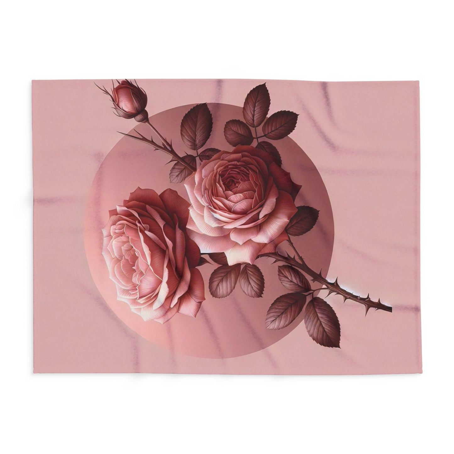 Rose Petal Arctic Fleece Blanket, Cozy Throw Blanket, Floral Home Decor, Gift for Her, Wedding Present, Winter Warmth