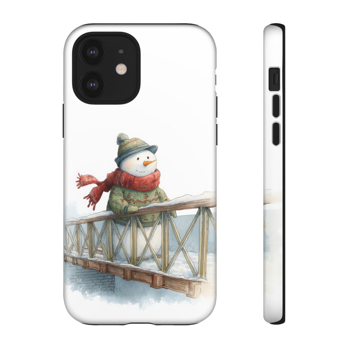 Snowman Phone Case – Winter Holiday Gift, Cute Snowman Design, Winter Accessories, Protective Phone Case, Unique Christmas Present