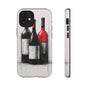 Wine Lover's Phone Case, Tough Phone Cover, Artistic Wine Design, Gift for Wine Enthusiasts, Customizable Case, Unique Wine Art