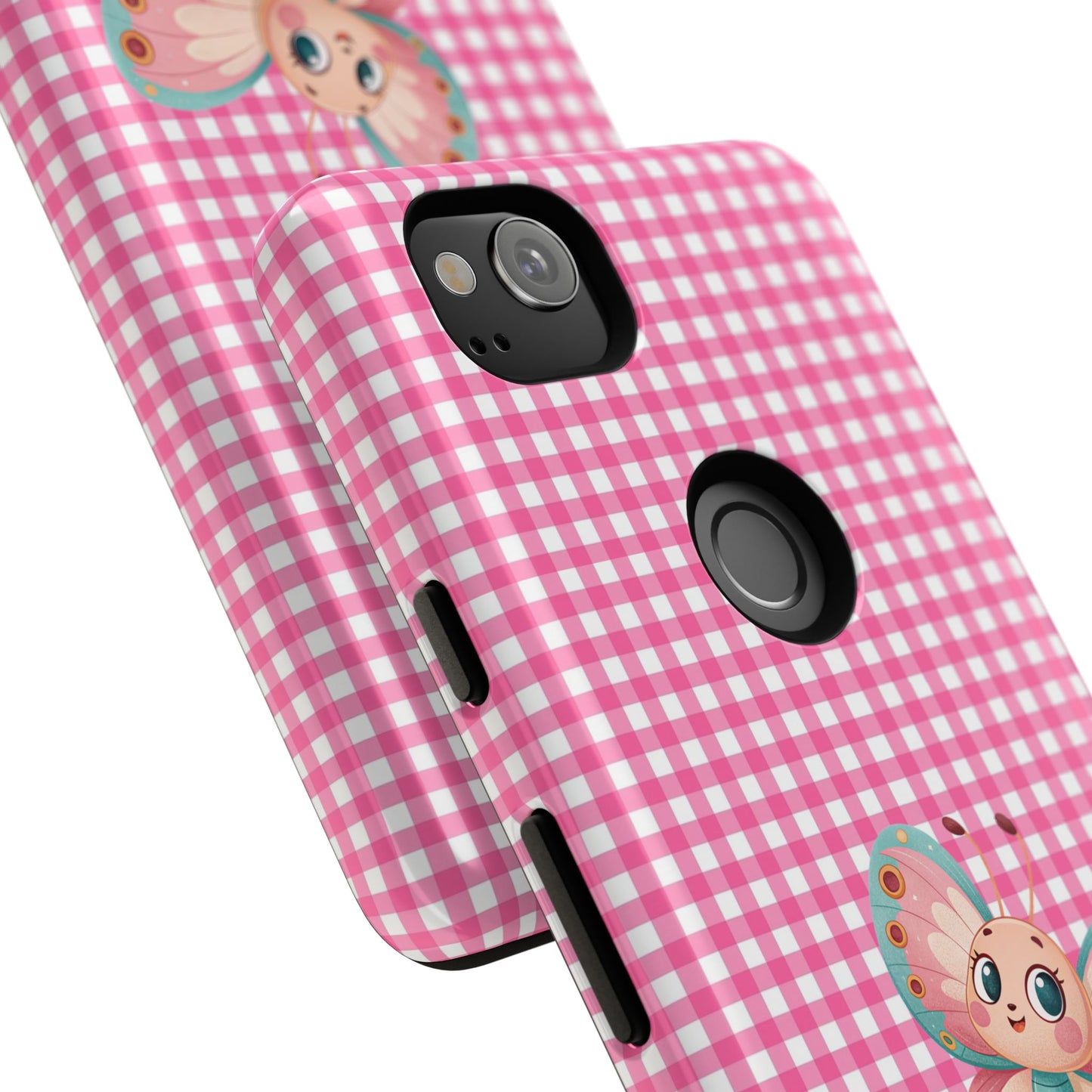 Cute Butterfly Phone Case, Tough Cases, Floral Phone Accessory, Gift for Her, Spring Fashion, Kids' Birthday Present, Pastel Aesthetic